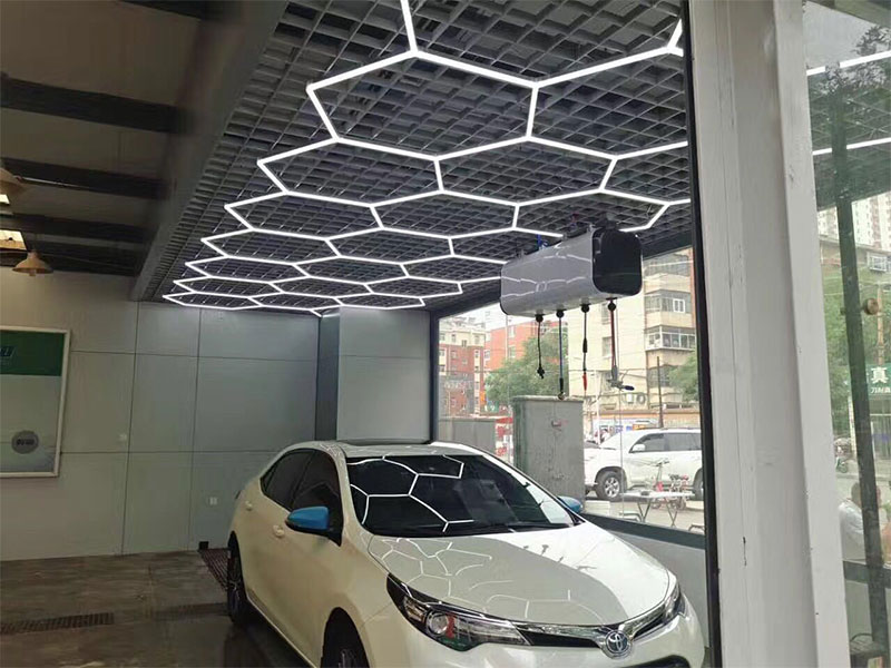 Upgrade Your Garage Lighting: The Sleekness of Hexagon LED Garage Lights 8 LED hexagon lights garage