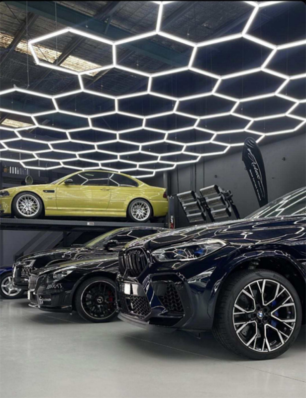 Upgrade Your Garage Lighting: The Sleekness of Hexagon LED Garage Lights 7 hexagon LED lights garage