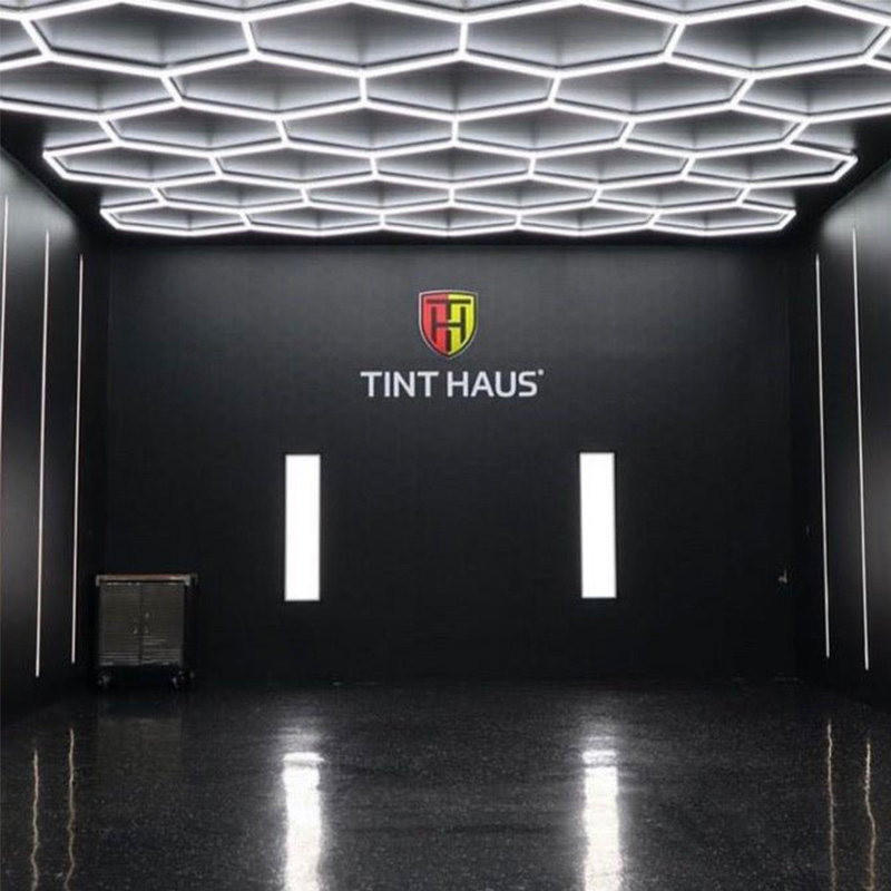 hexagon LED shop lights 1