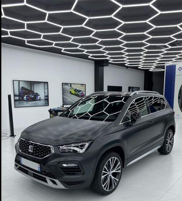 Embracing Innovation: Hexagon Shop Lights Unleashed 8 hexagon hanging shop lights