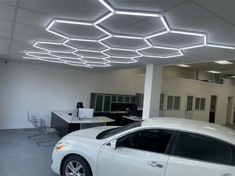 Use Hexagon Lights Garage to Optimize Your Lighting 8 hexagon lighting garage 1