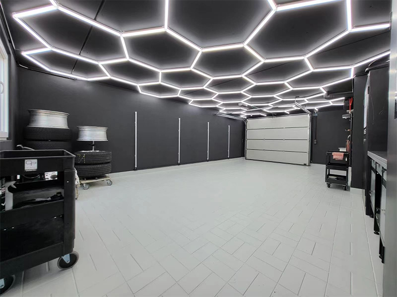 hexagon lights garage 4