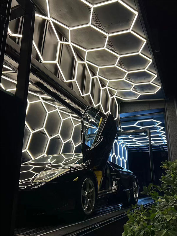 Hexagon Lighting Shops for Eye-Catching Design 7 hexagon shop LED lighting