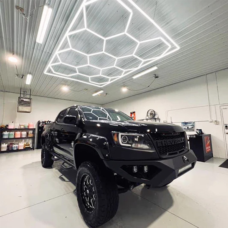 Hexagon Garage LED Shop Lights: Beyond Ordinary Lighting Solutions 8 hexagon shop lights 1