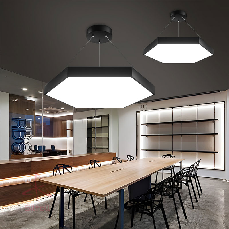 LED Office Lighting: A Glimpse into the Future of Workplace Illumination 7 hexagon LED office lights