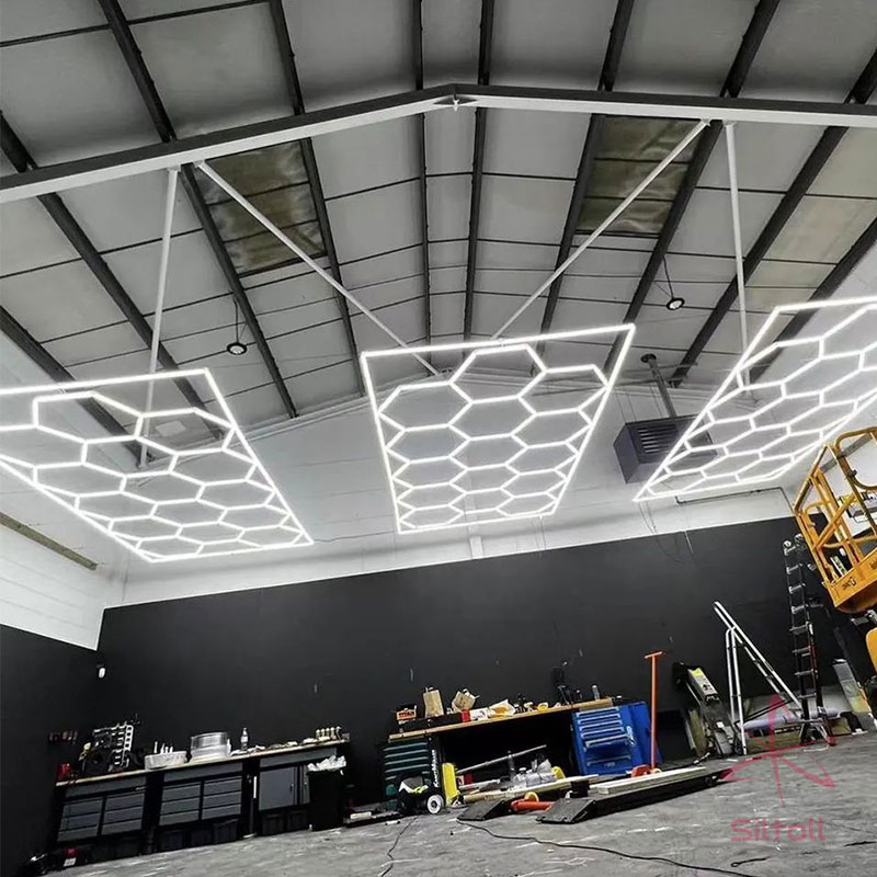 Hexagon Video Studio Lighting for Professional Video Studio 7 hexagon LED studio lights 3