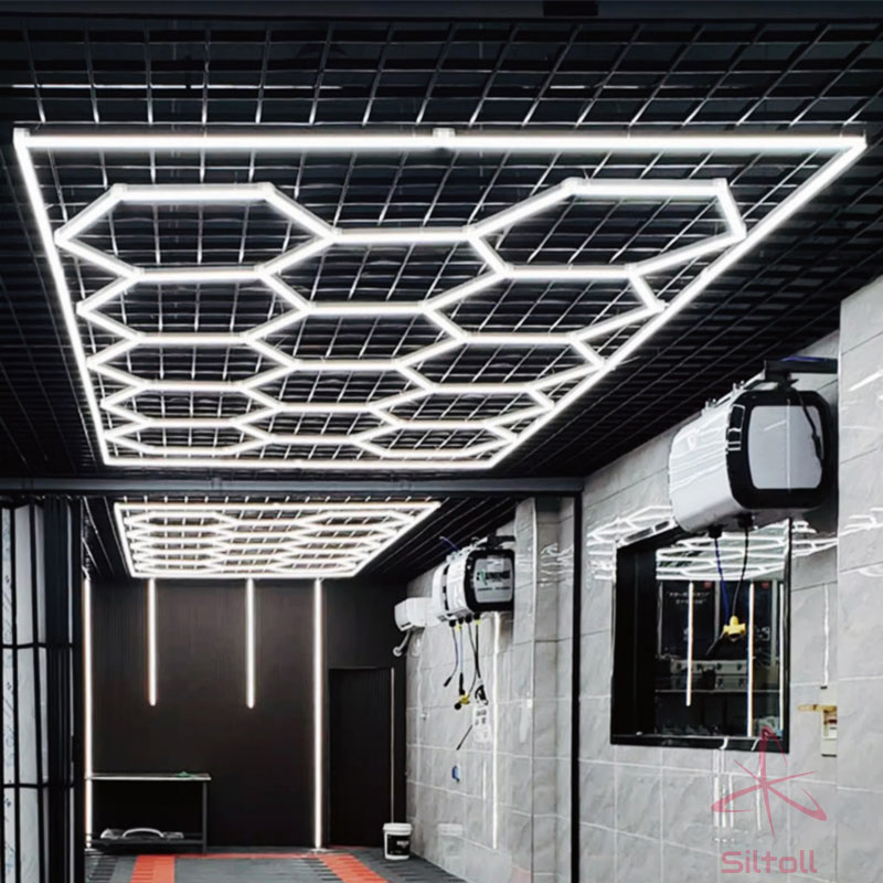 Elevate Your Music Haven: Hexagon Recording Studio Lighting Solutions 9 hexagon studio LED lights 4