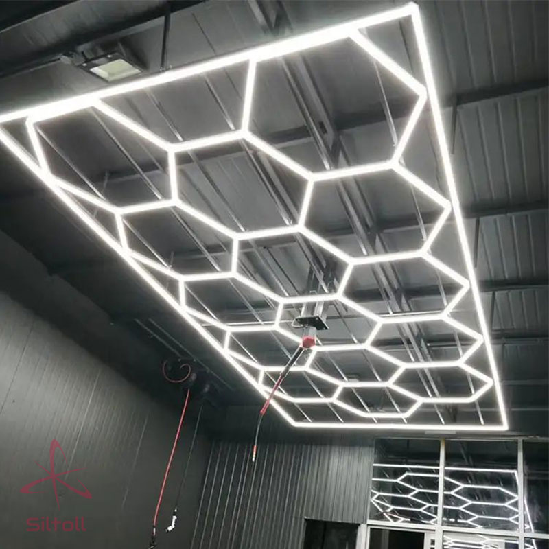 Hexagon Video Studio Lighting for Professional Video Studio 9 hexagon studio LED lights 5