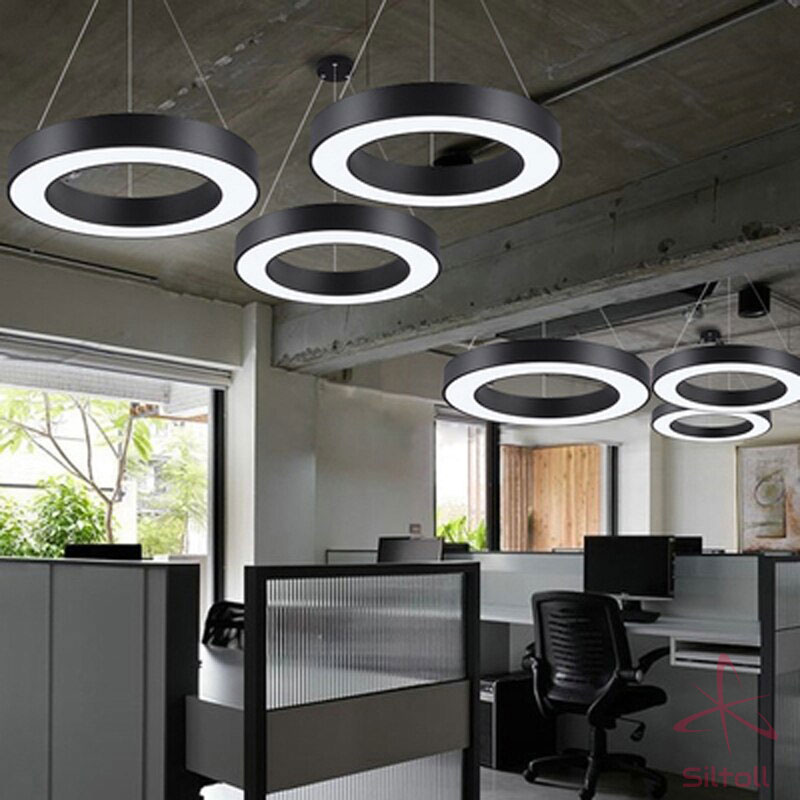 Office Ceiling Lighting: The Effect of the Lights 7 lights for an office 6