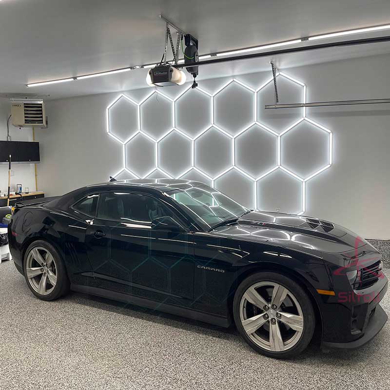 hexagon garage lights