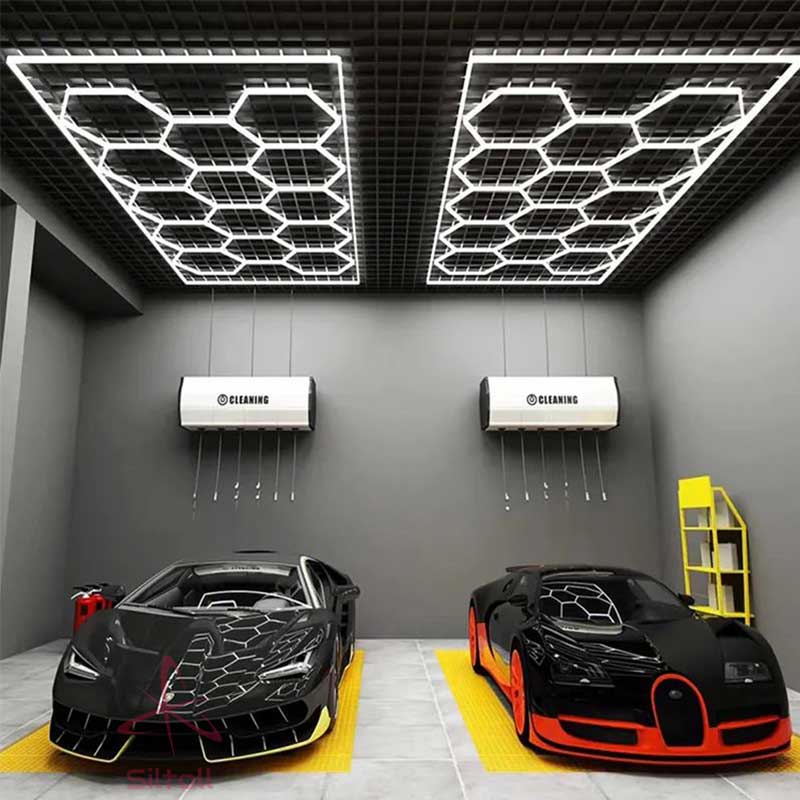 hexagonal garage lighting