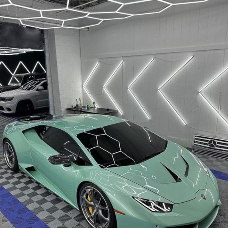 Hexagon Car Detailing Studio Lighting Guide: Detailing with Style? 8 detailing LED lights hexagon 1