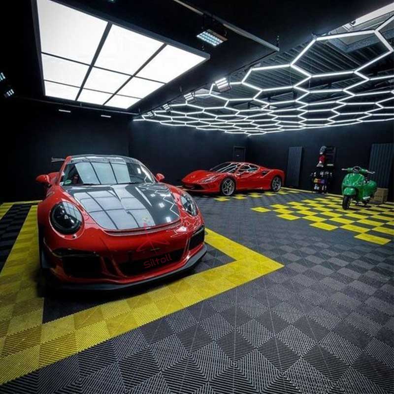 Hexagon Lights for Garage: Efficiency Meets Elegance 9 hexagon garage lighting
