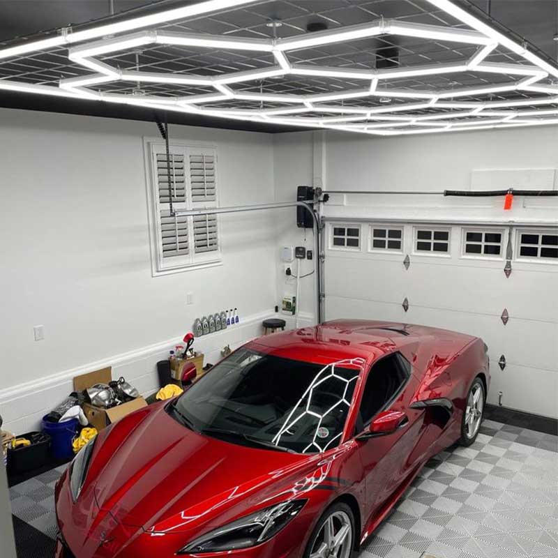 Hexagon Lights for Garage: Efficiency Meets Elegance 8 hexagon garage lights