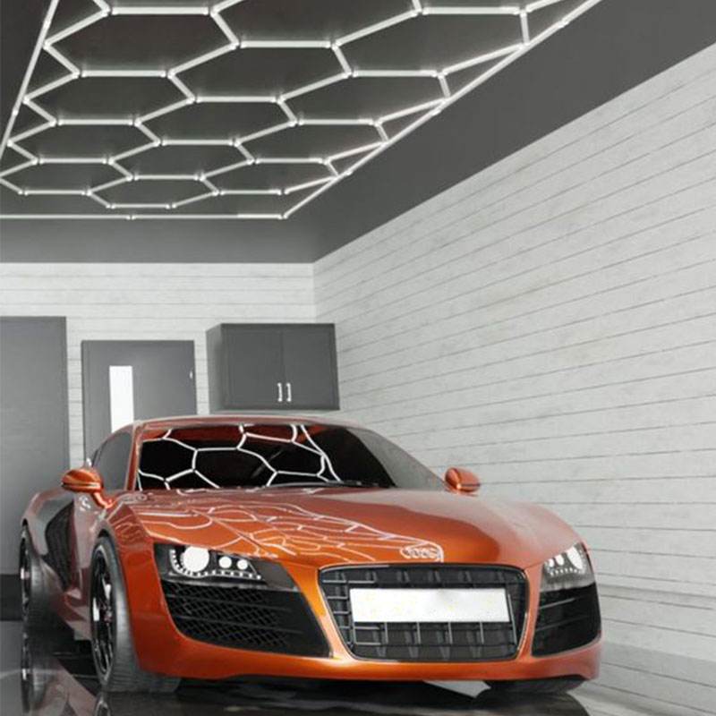 garage light hexagon