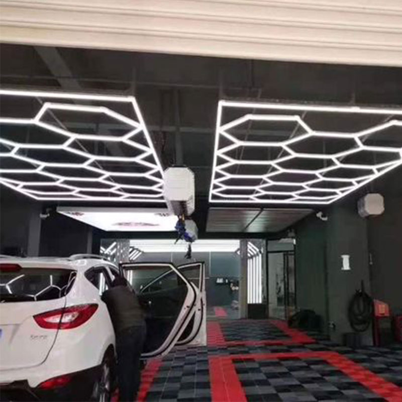 Hexagon LED Garage Light Innovations: Brighten Your Garage 9 garage light hexagon 2