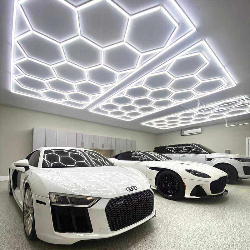 Hexagon Lights in Garage: Enhance Functionality with Modern Lighting 9 garage light hexagon 3
