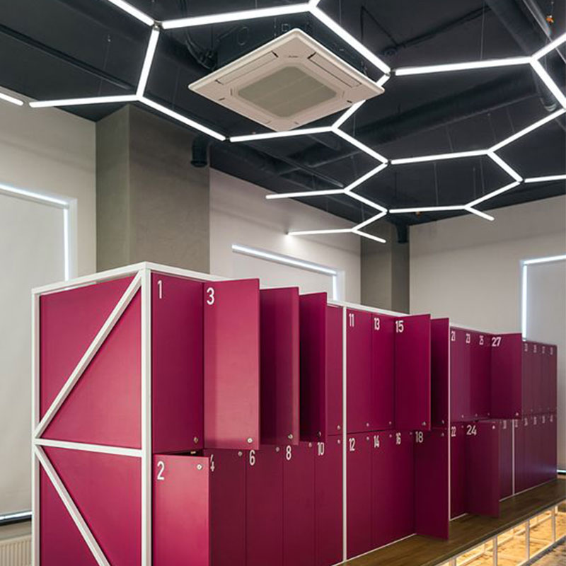 hexagon LED shop lights 5