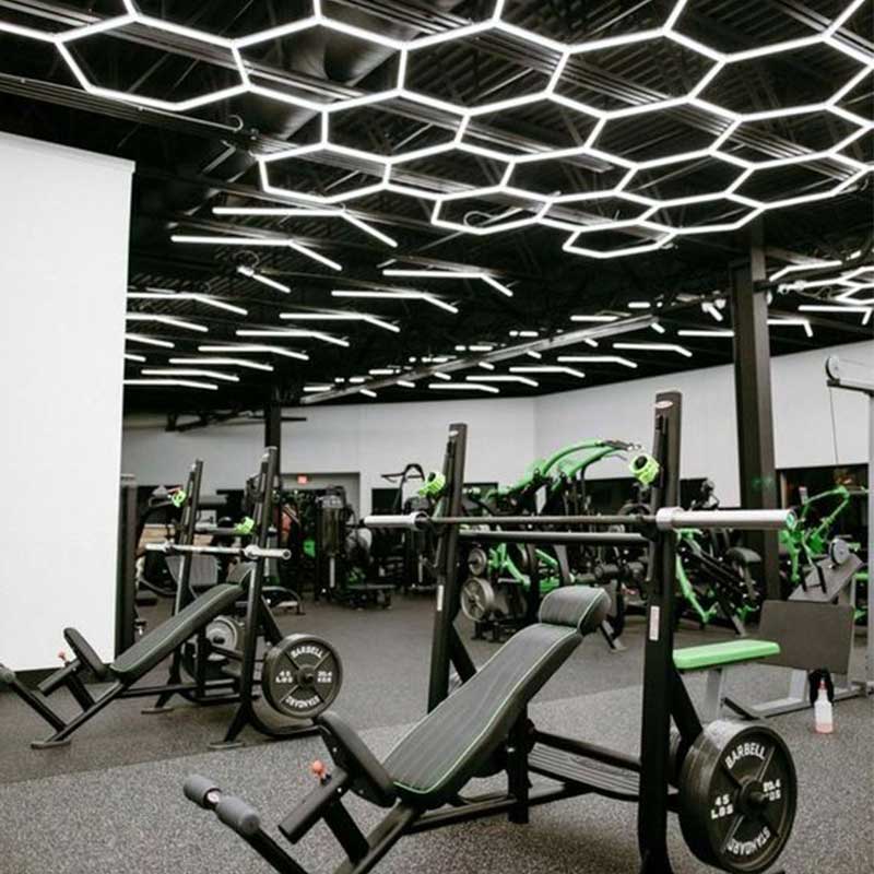 hexagon LED shop lights 6