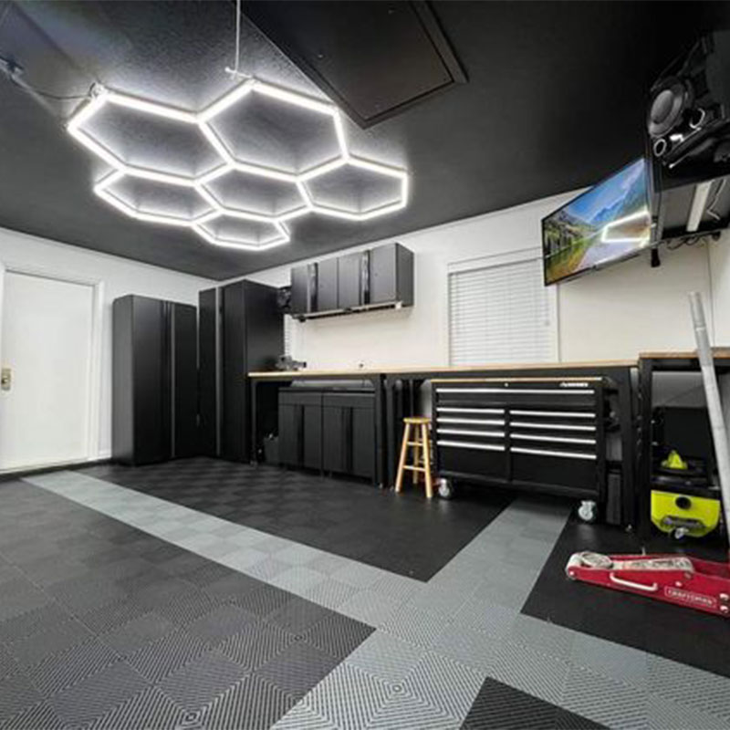 hexagon LED shop lights 7