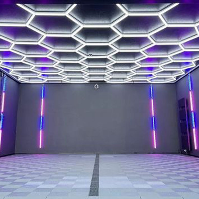 hexagon shop lighting 1