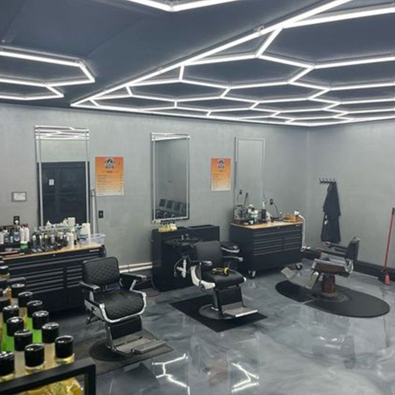 hexagon shop lights LED 7