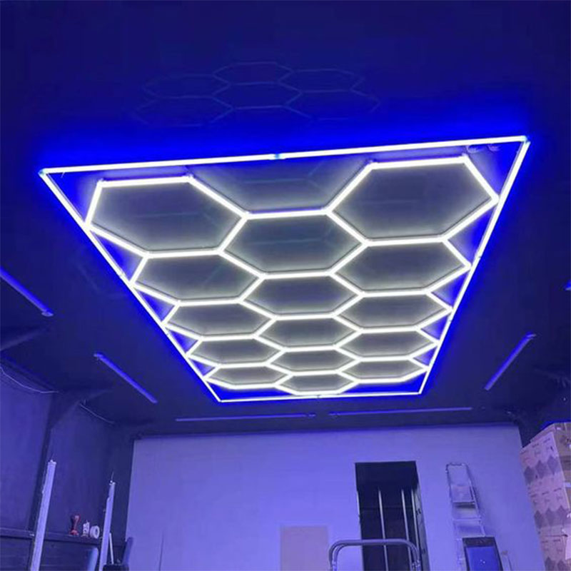 hexagon shop lights LED 8