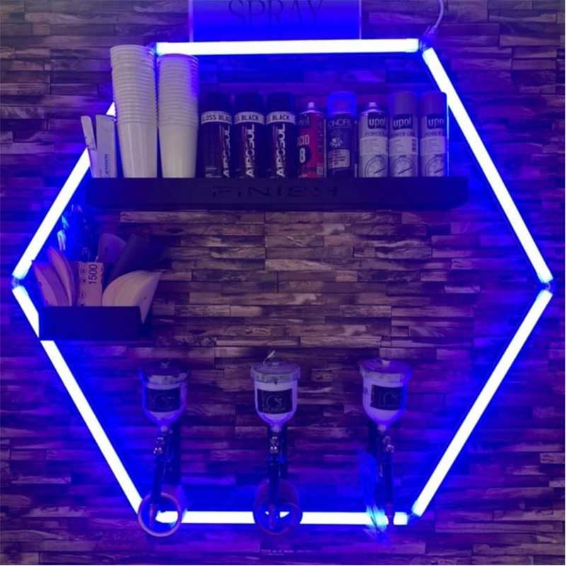 hexagon LED shop lighting