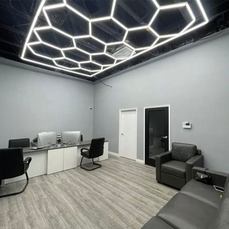 hexagon LED shop lights