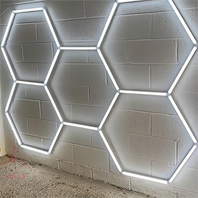 Installation of Lighting Studio 9 hexagon light studio 2