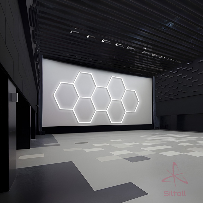 hexagon studio LED lighting