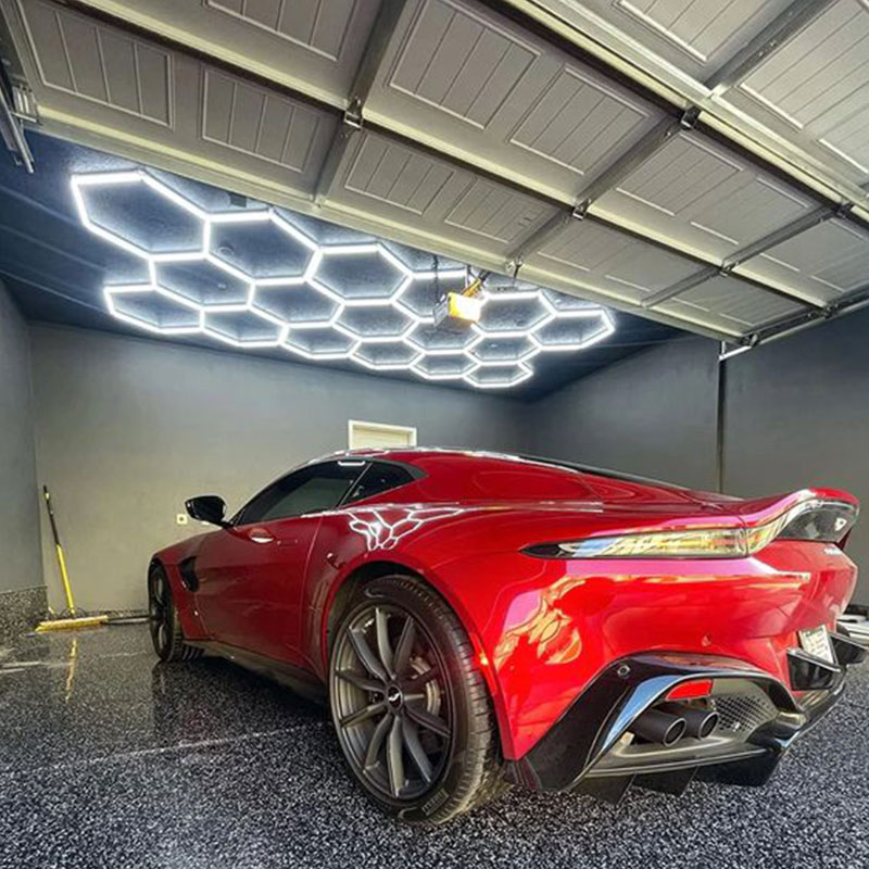 Designing Brilliance: How to Optimize Your Garage with Garage Lights Hexagon? 9 hexagon lights garage