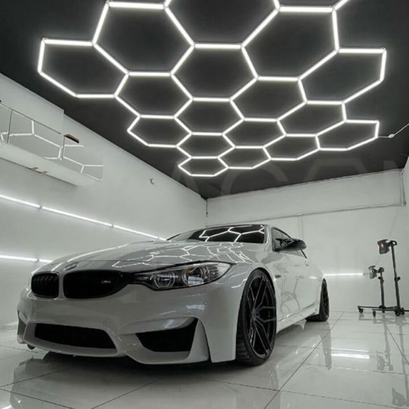 Hexagon Brilliance: Revolutionizing Your Garage Lighting Hexagon Experience 7 garage lights