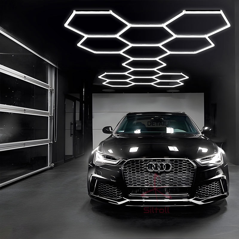 hexagon light garage