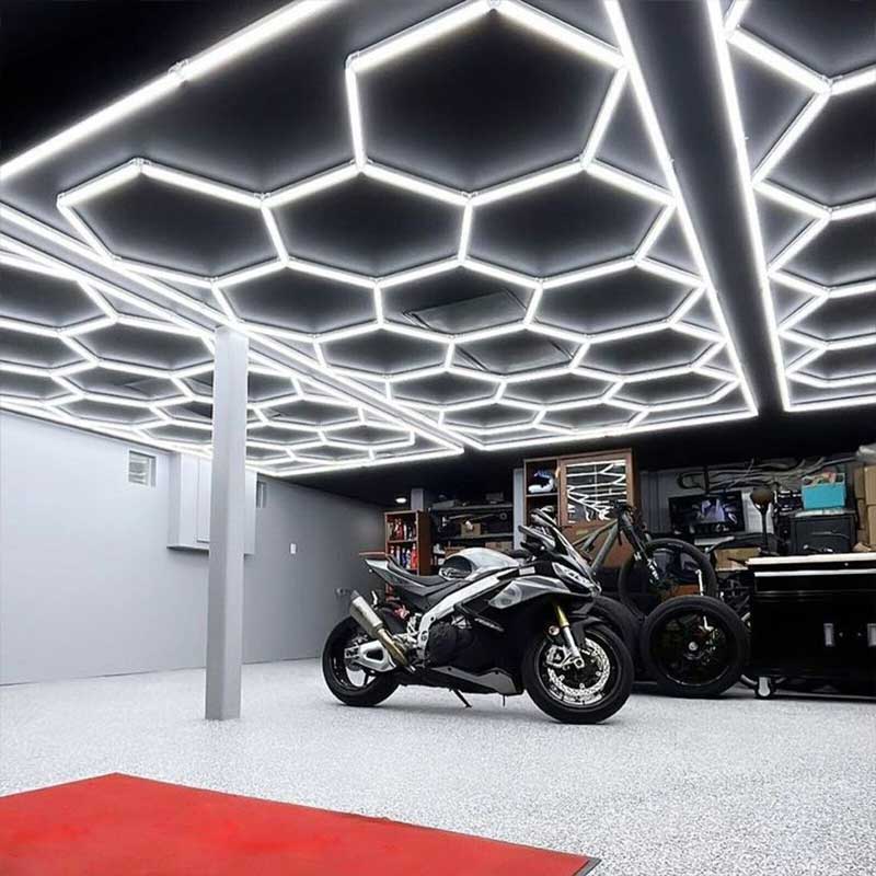 hexagon lighting garage