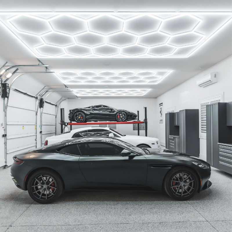 What Makes Hexagonal Garage Lighting a Must-Have for Every Garage? 7 hexagonal LED garage lights 1