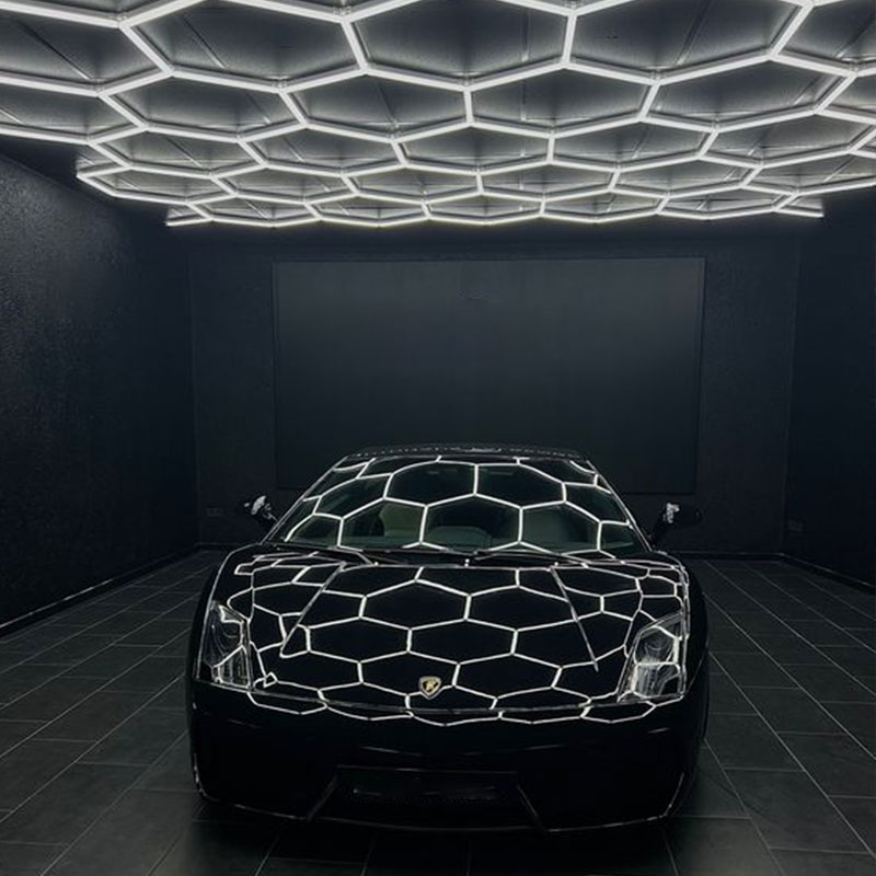 Do LED garage lights get hot? 8 hexagon LED lights garage